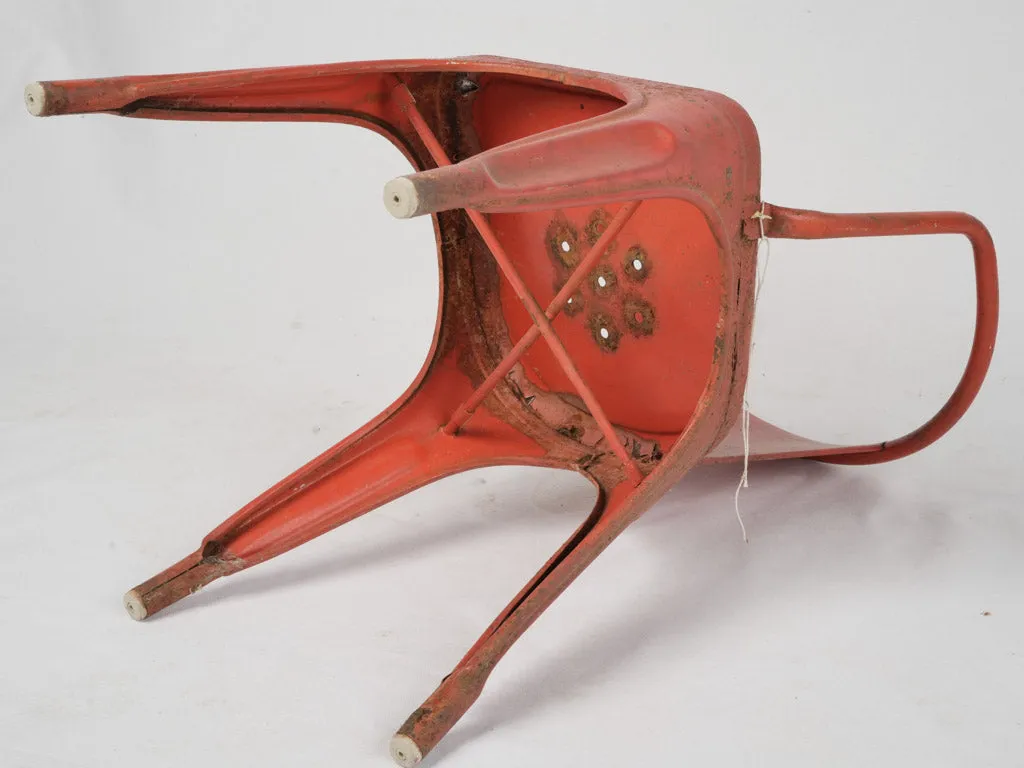 1950s Model A56 Tolix chair - red