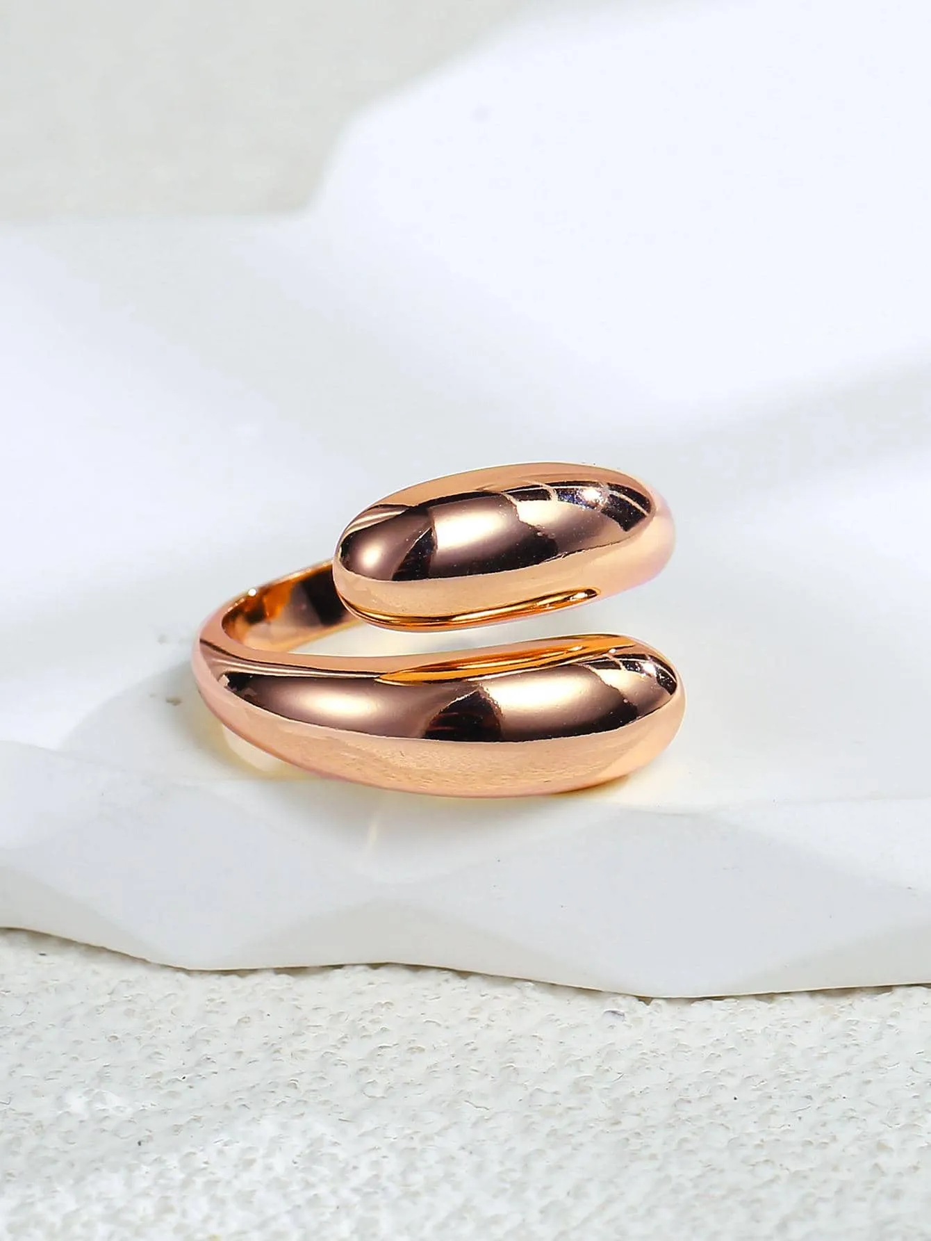 1pc Minimalist Wrap Ring Copper Jewelry