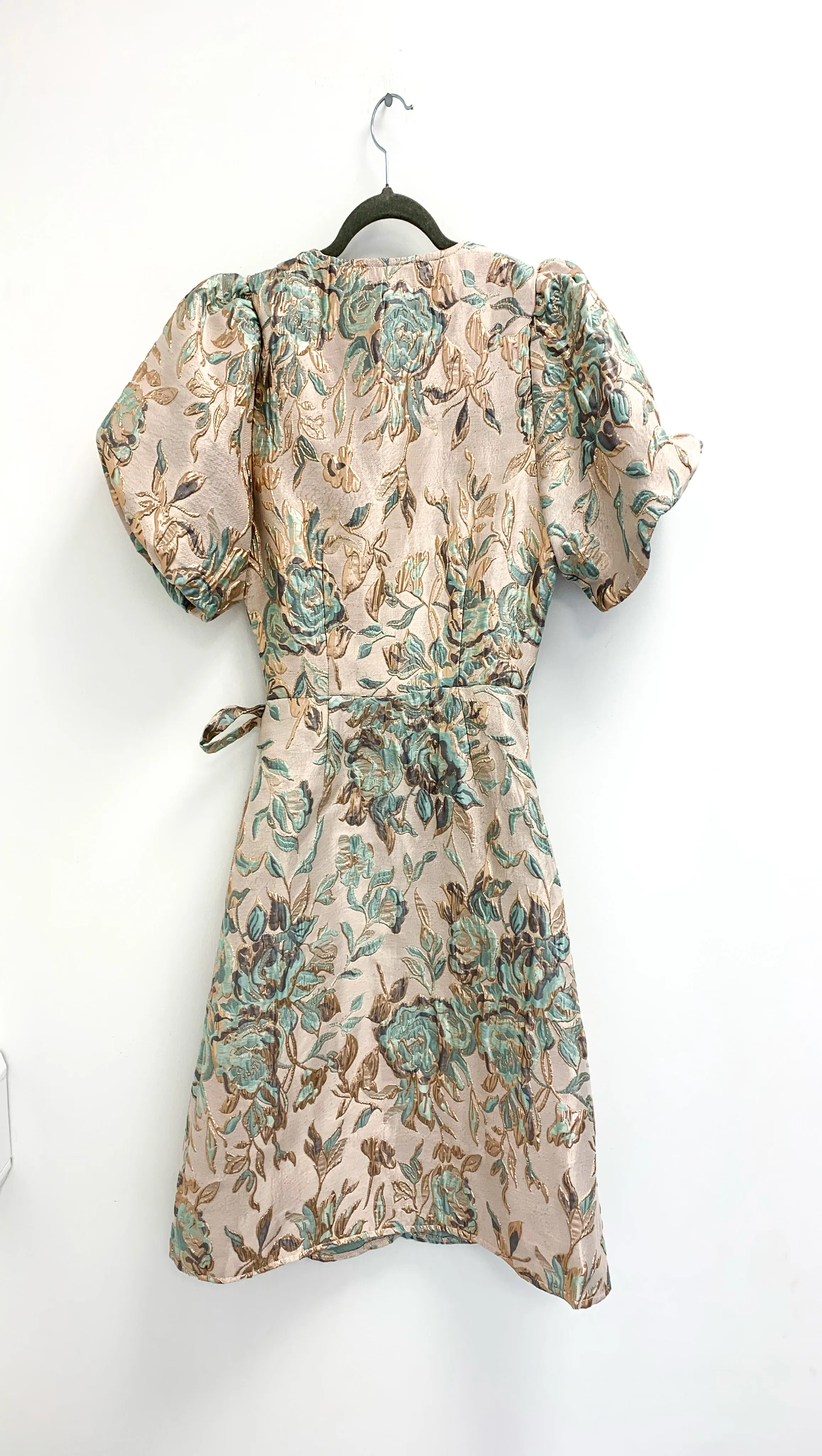 A1552 Vidian Jacquard Wrap Dress