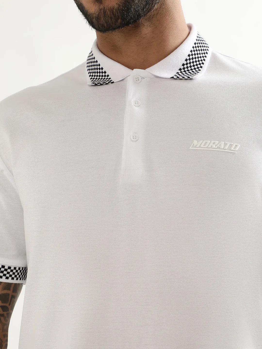 Antony Morato White Slim Fit Polo T-Shirt