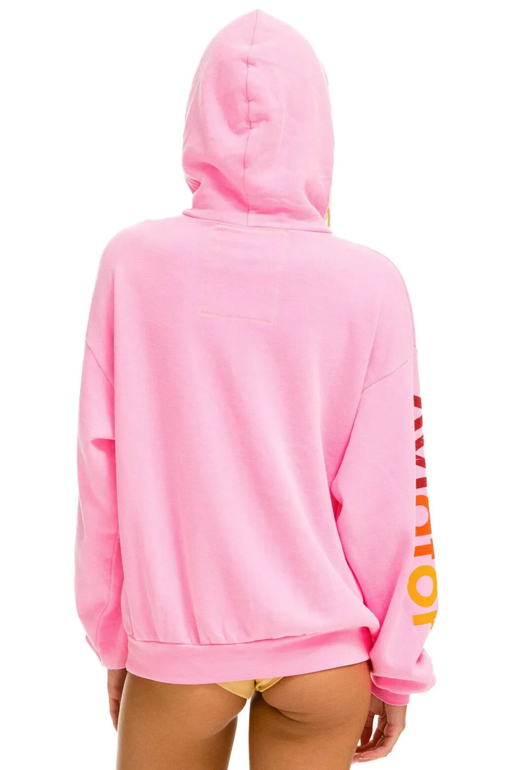 AVIATOR NATION NASHVILLE RELAXED PULLOVER HOODIE - NEON PINK