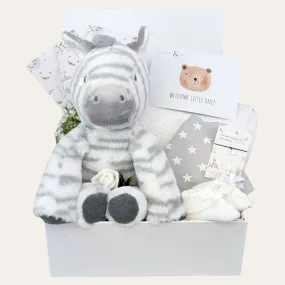 Baby Shower Gifts Box Soft Plush Zoomie Zebra