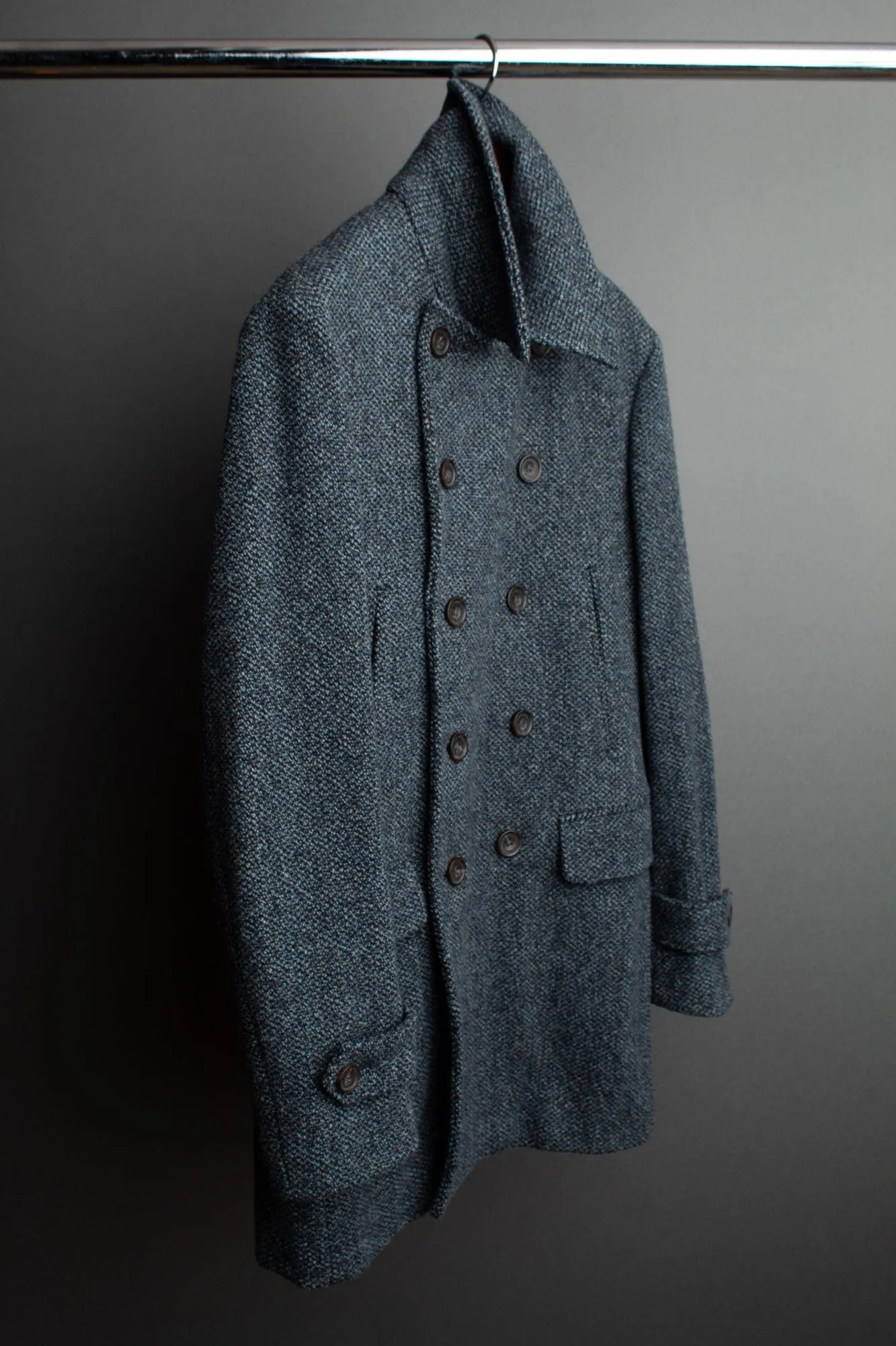 Barley Corn Soft Wool Peacoat