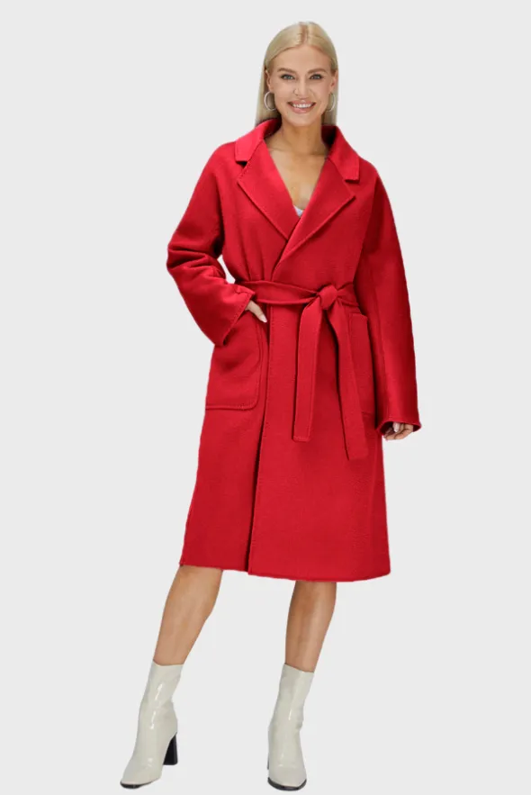 Belted Merino Overcoat