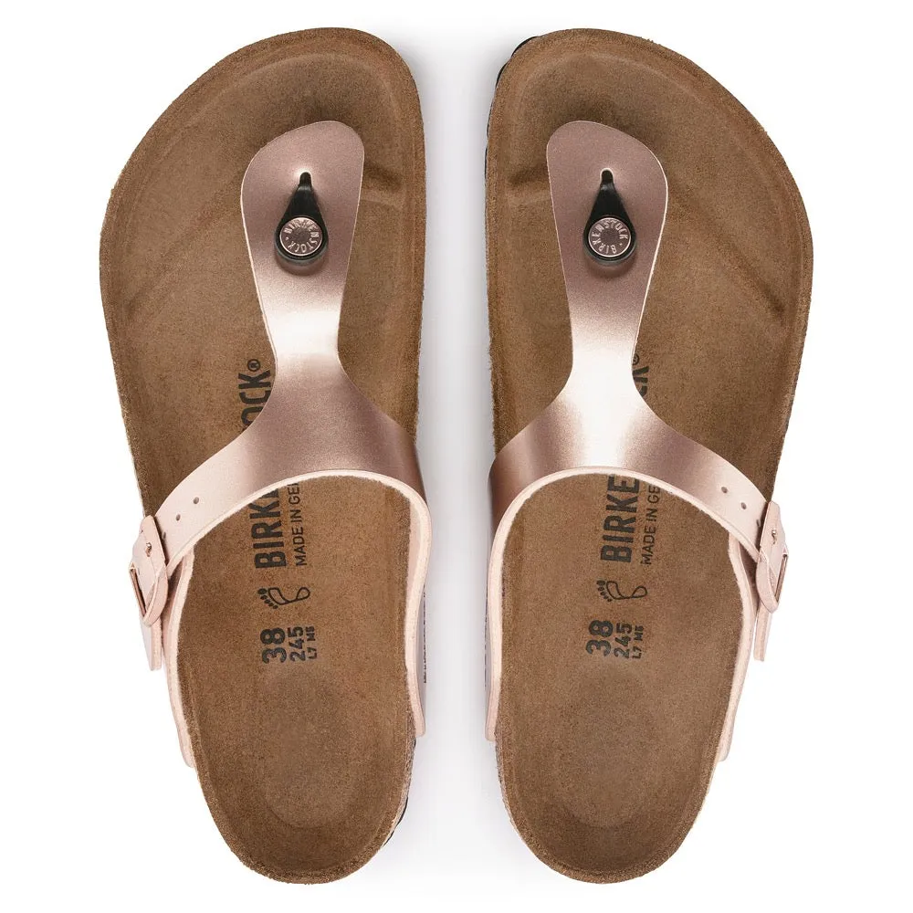 Birkenstock Gizeh Sandal - Metallic Copper Birko-Flor