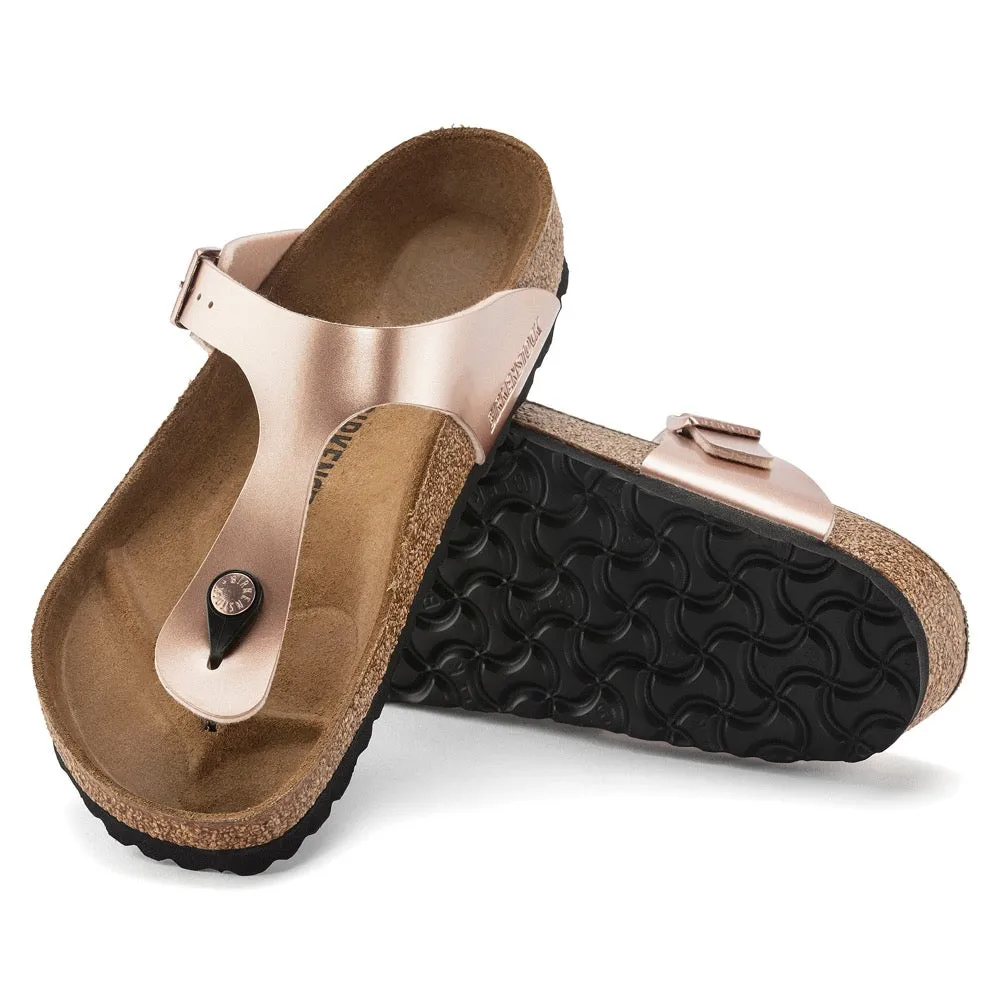 Birkenstock Gizeh Sandal - Metallic Copper Birko-Flor