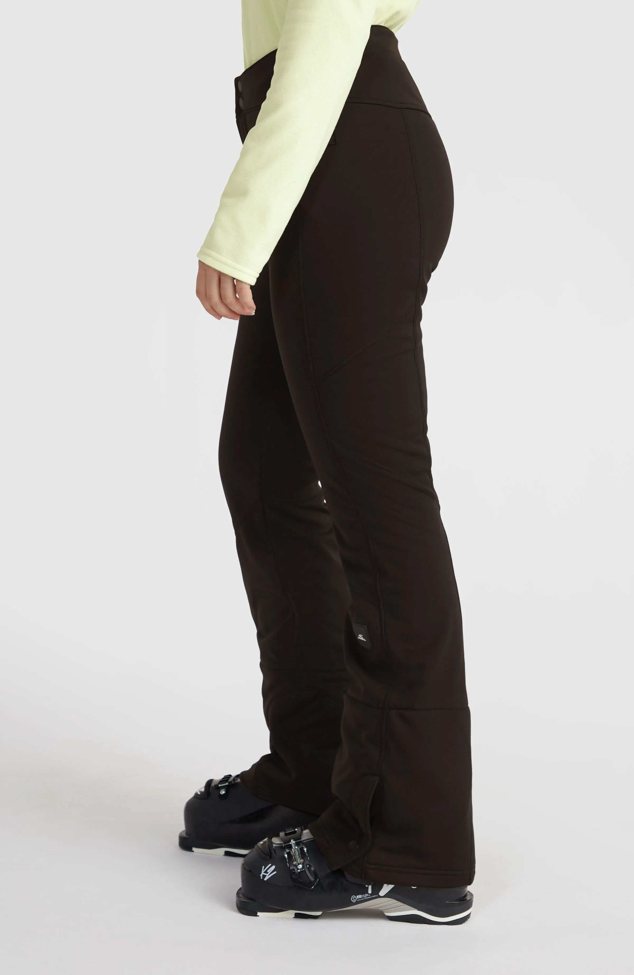 Blesses Softshell Hybrid Skinny Snow Pants | Black Out