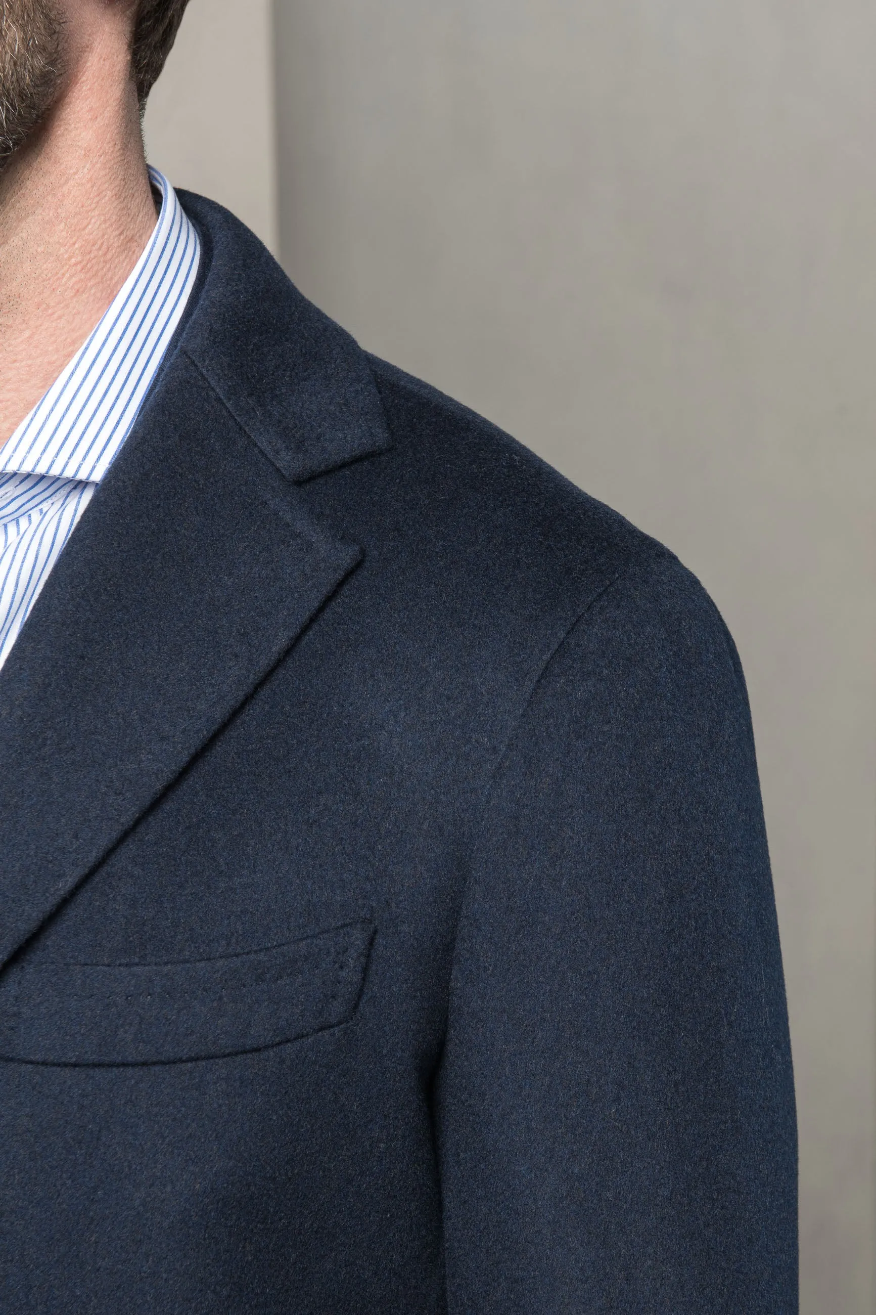 Blue overcoat - Made in Italy