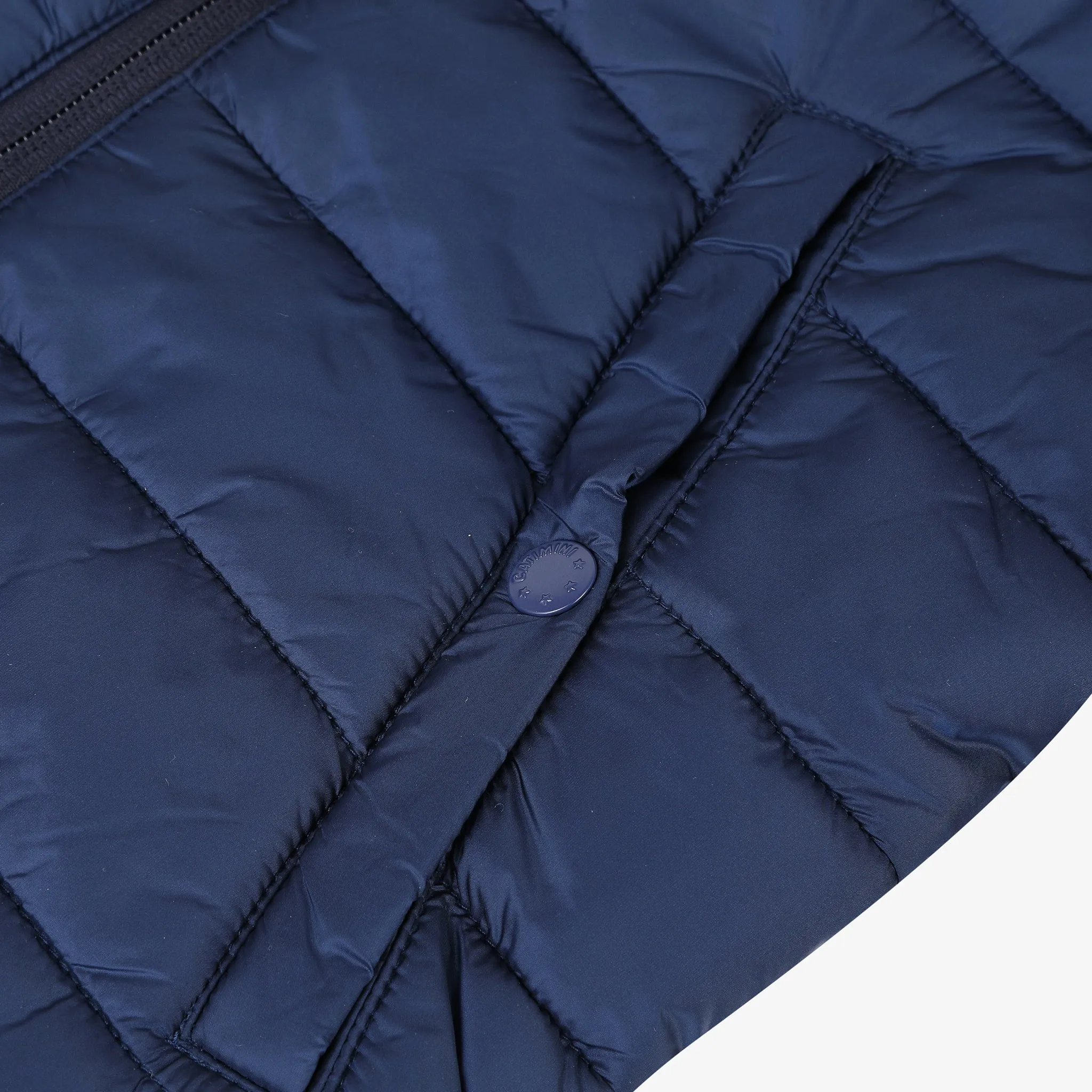 Boys' blue coated puffer jacket