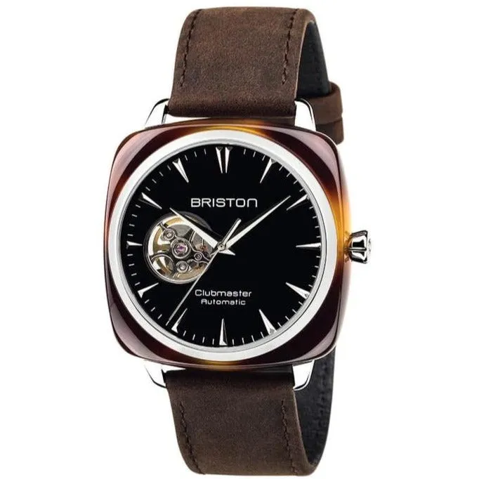 Briston Brown Clubmaster Iconic Automatic Watch 18740.SA.TI.1.LVC