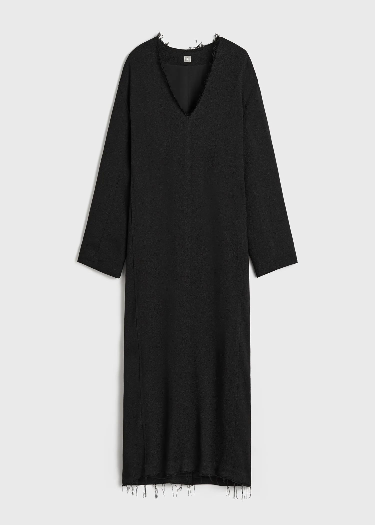 Broad sablé dress black