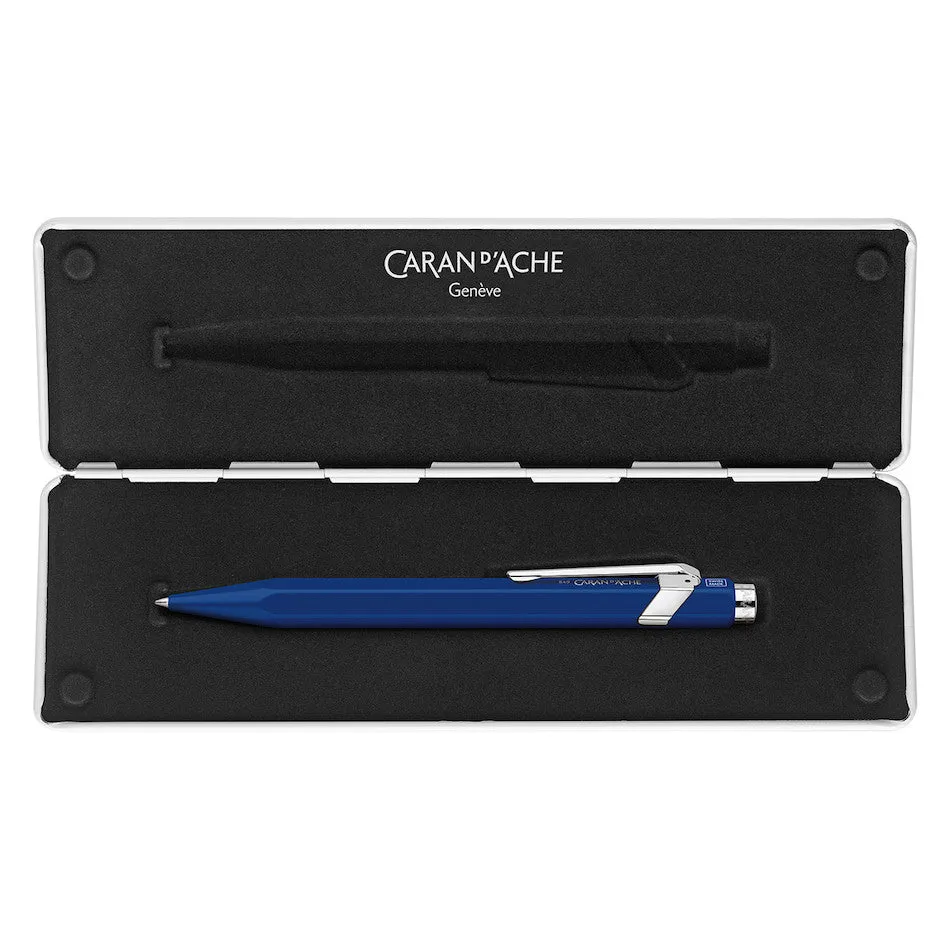 Caran d'Ache 849 Rollerball Pen with Slimpack Blue