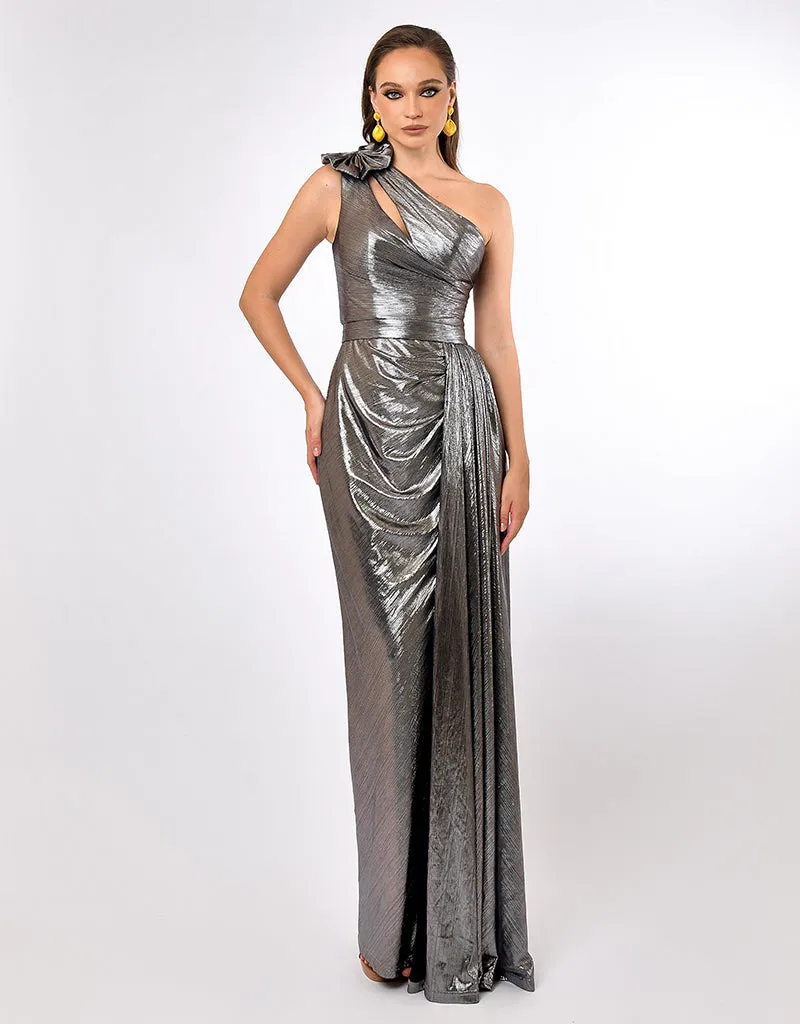 CARTER ONE SHOULDER SASH GOWN B70D14L