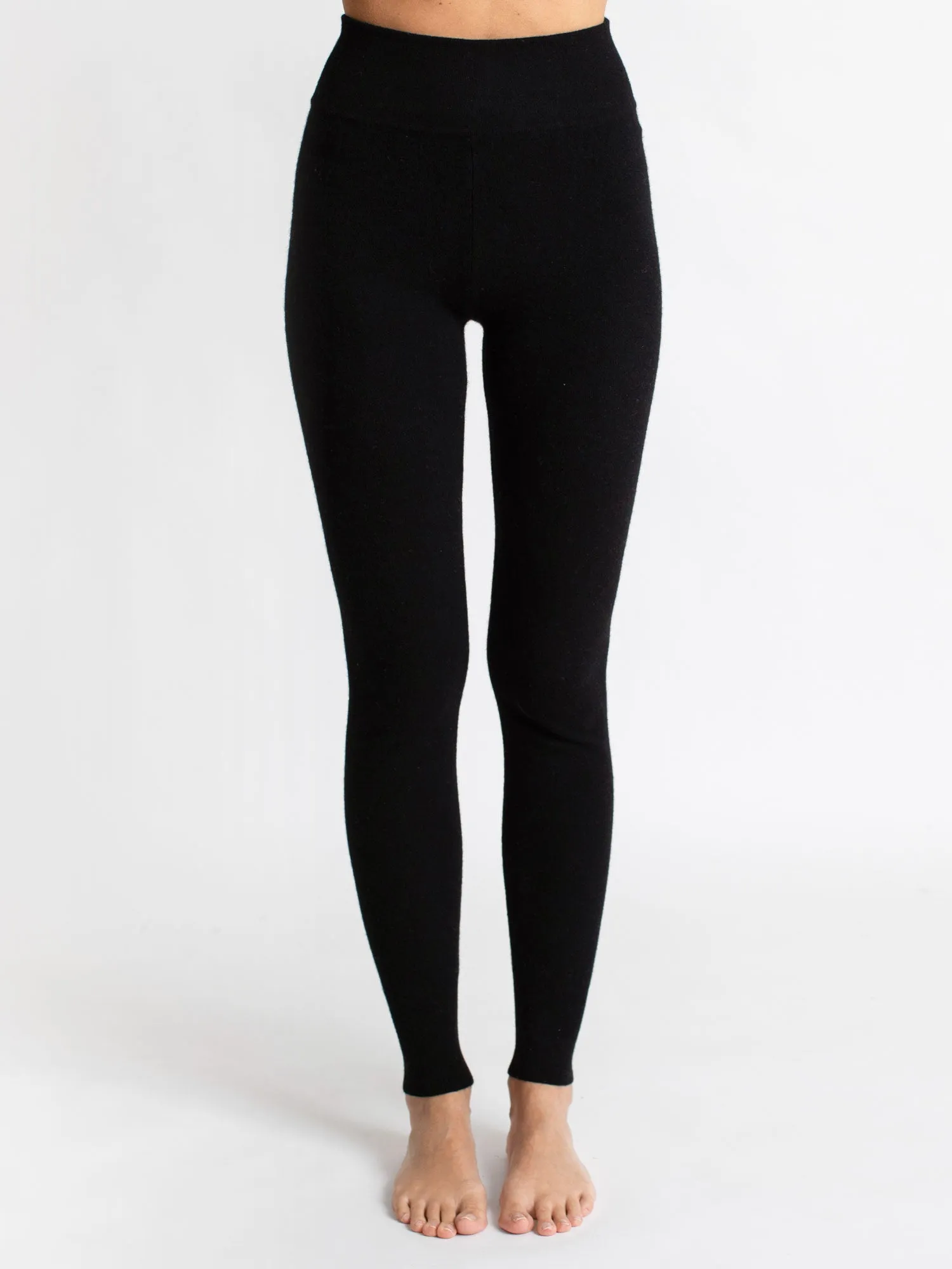 Cashmere pants "Tights" - black