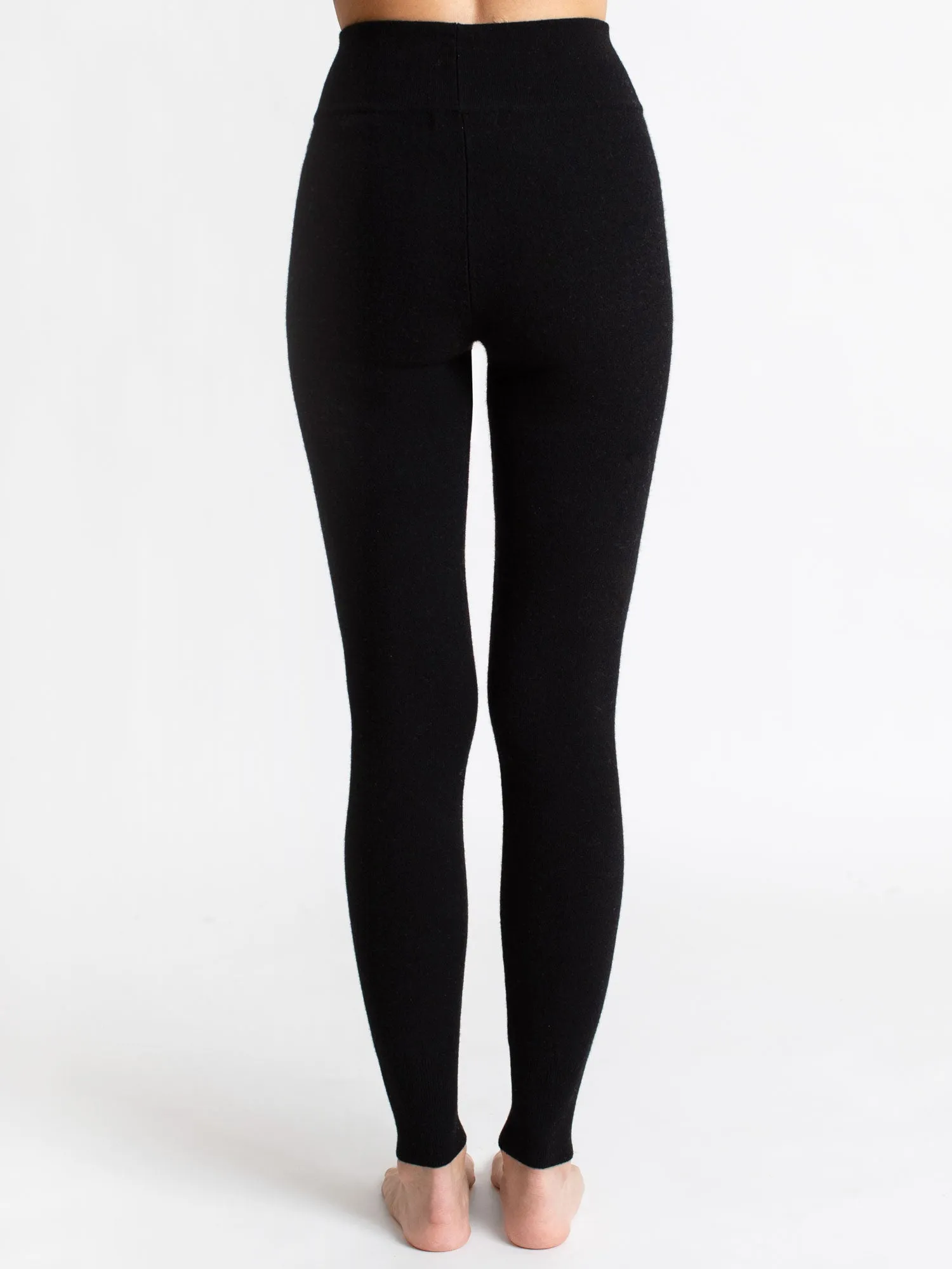 Cashmere pants "Tights" - black