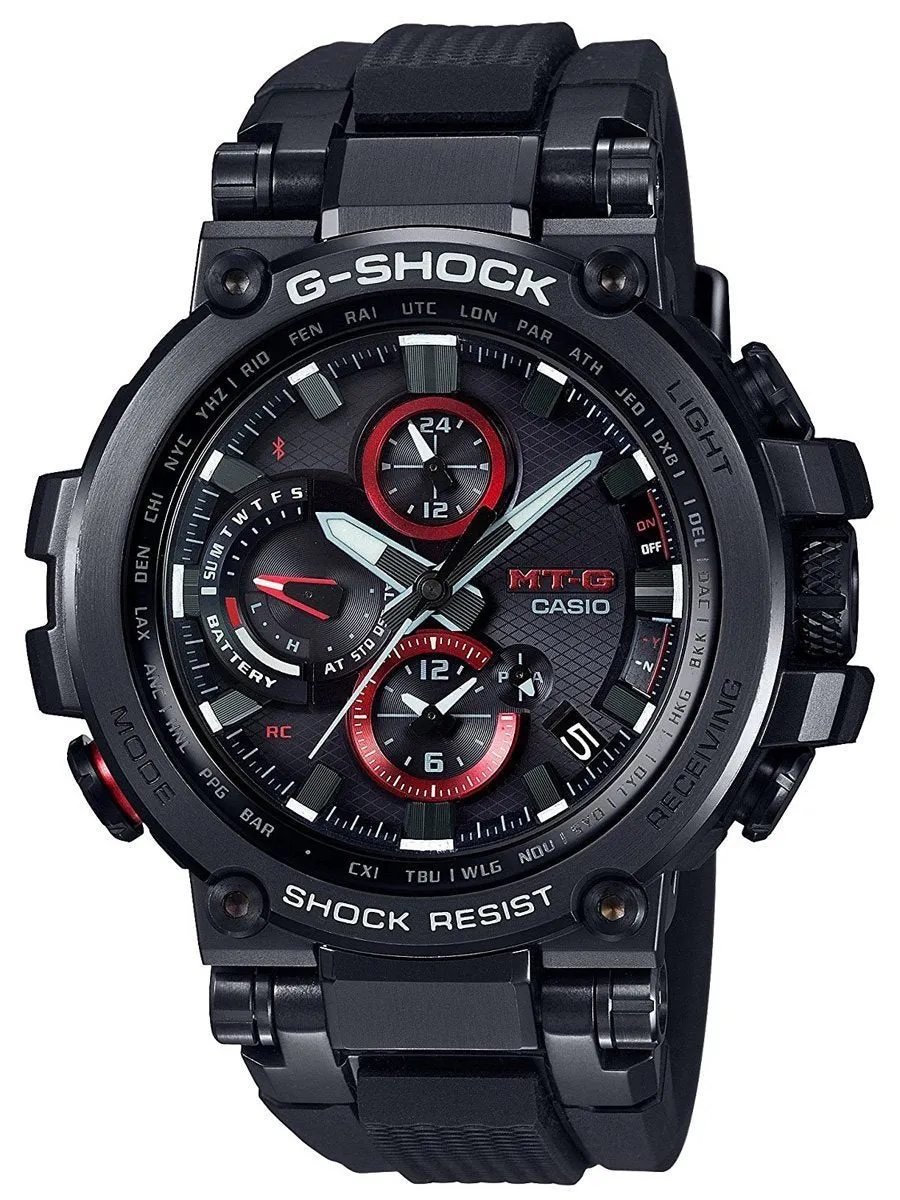 Casio G-Shock MT-G CONNECTED ENGINE Solar GPS Watch MTG-B1000B-1A