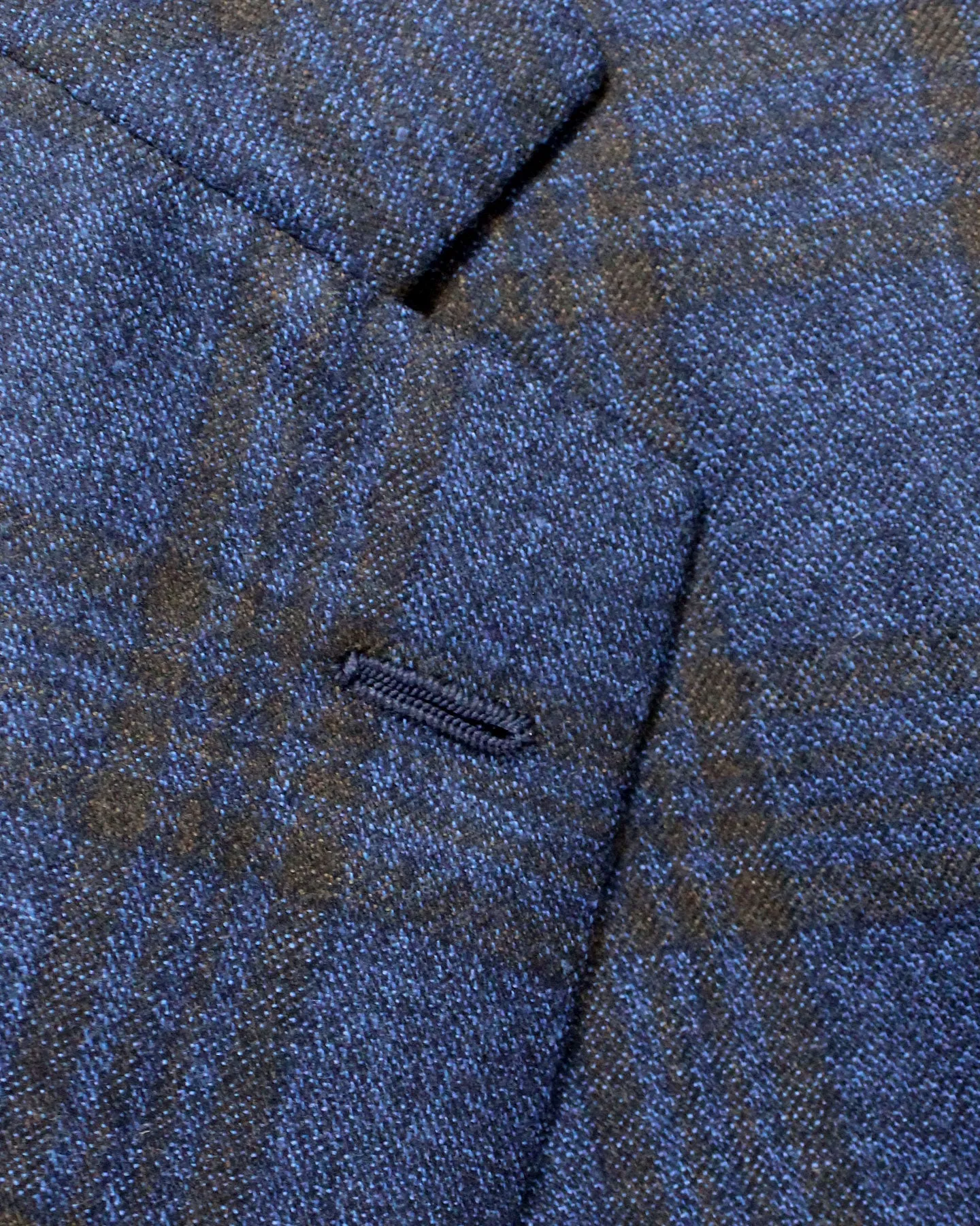 Cesare Attolini Sport Coat Gray Midnight Blue Brown Windowpane Cashmere EU 54/ US 44