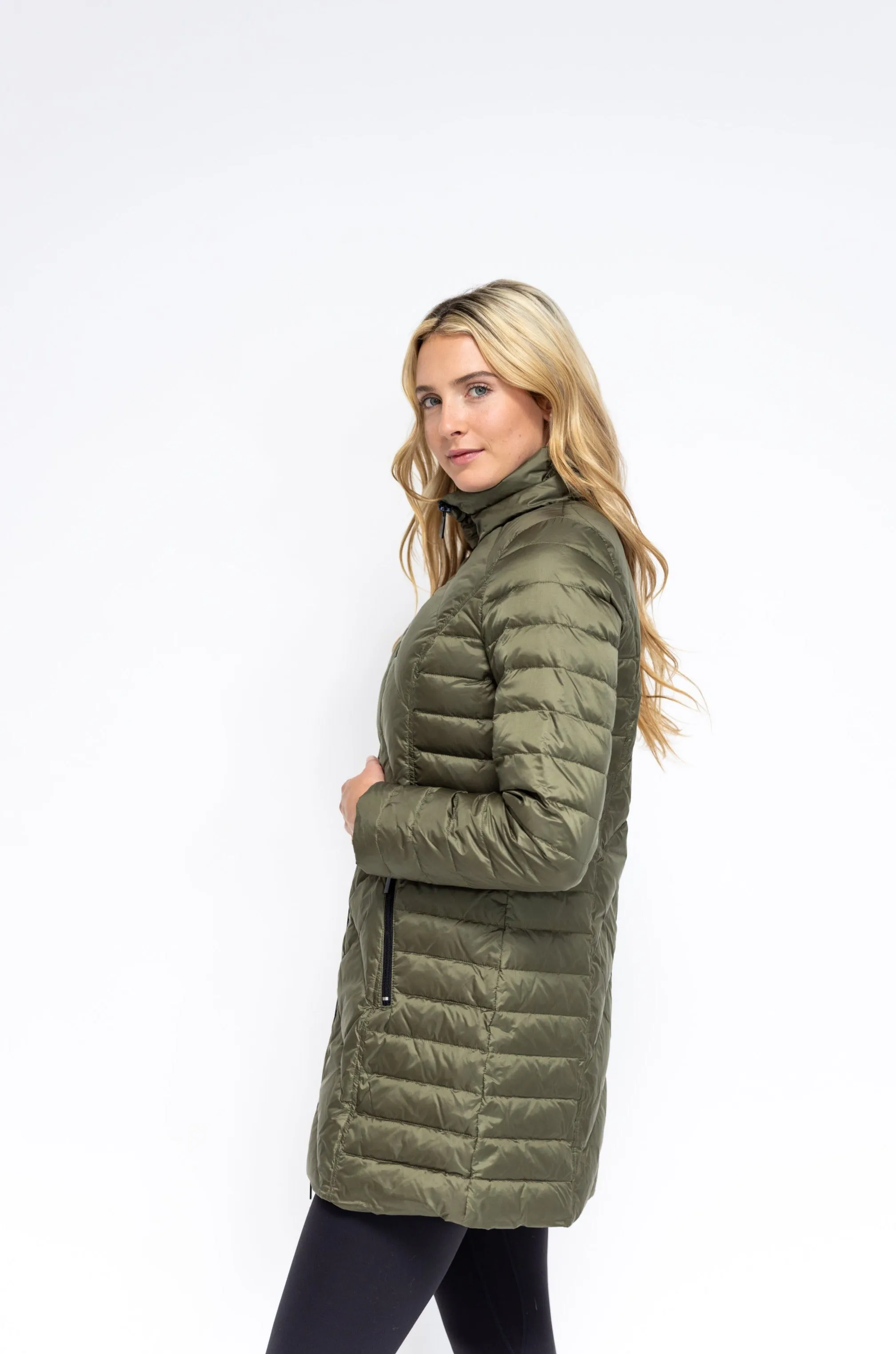 Chevron Quilted Coat