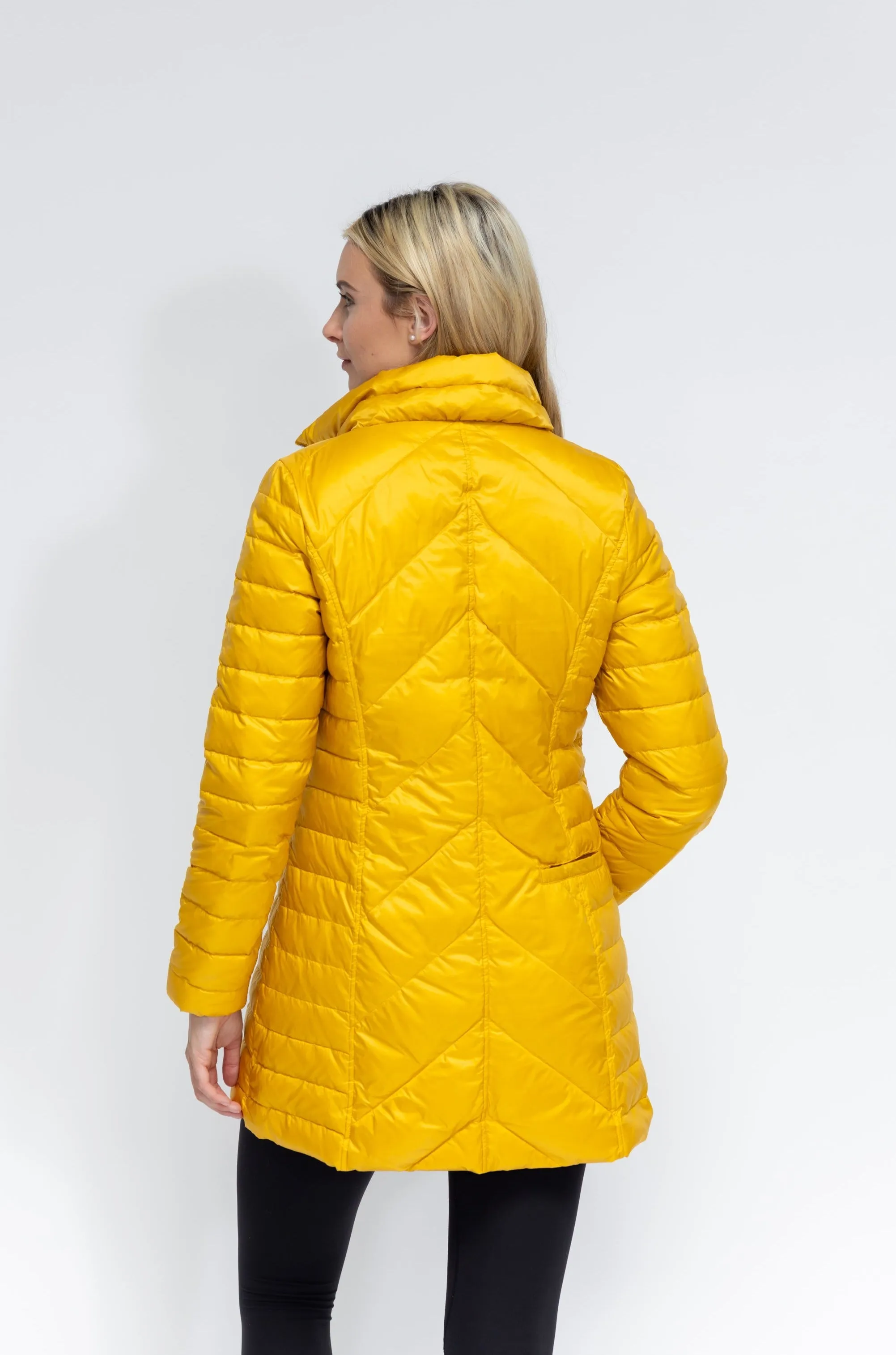 Chevron Quilted Coat