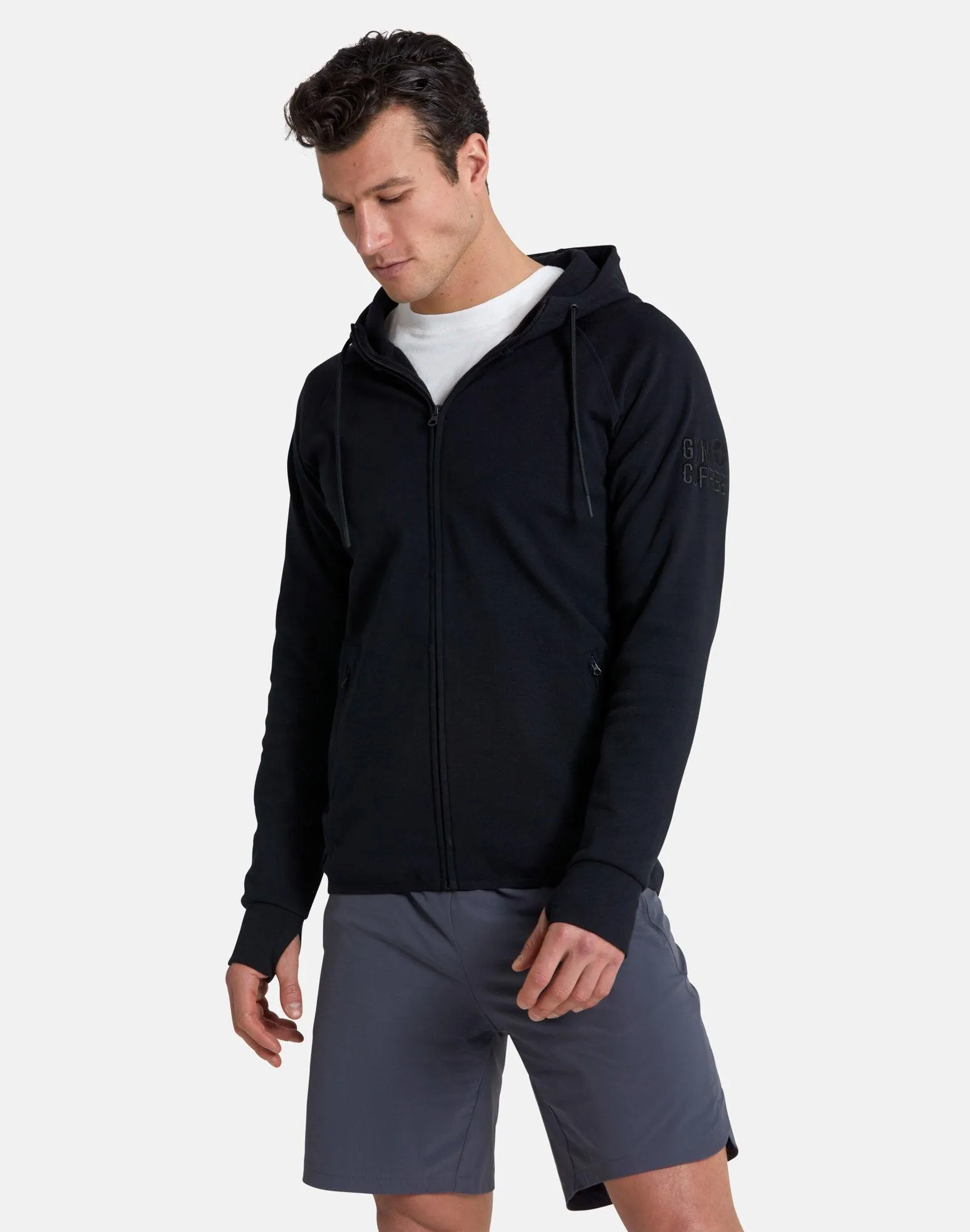 Chill Zip Hoodie in Black