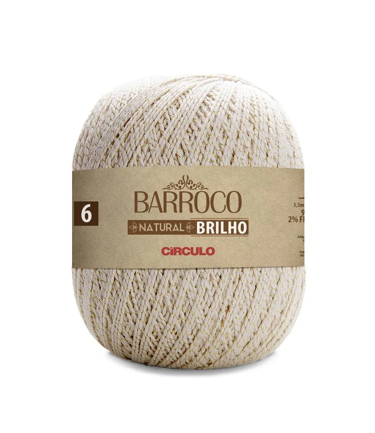 Circulo Barroco Natural Brilho Gold/Silver Yarn, 400g