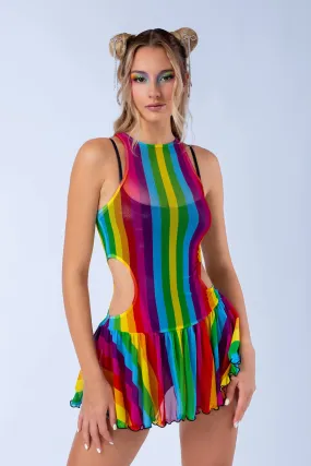 Circus Freak Cutout Mesh Dress   Undersuit