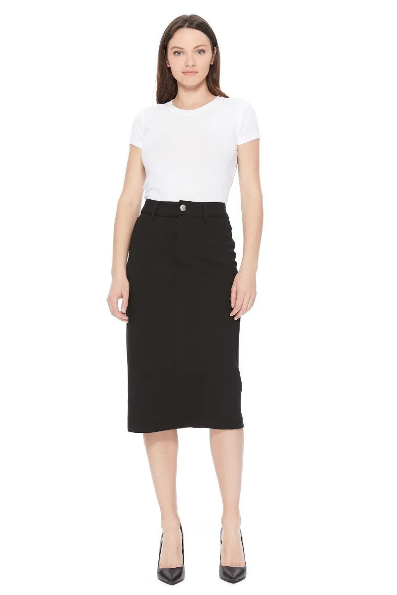 Classy Button Pencil Skirt