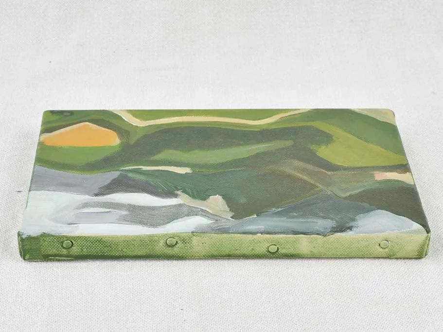 Contemporary Miniature landscape w/ Mont Ventoux - Caroline Beauzon 5½" x 8¾"