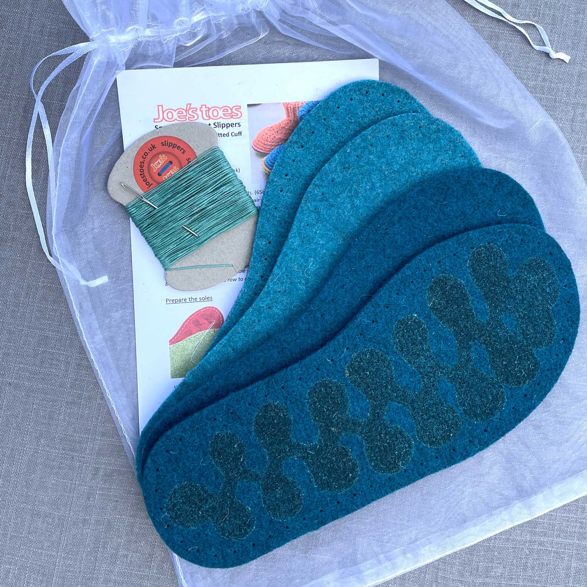 Crossover Slipper Kit WITHOUT the yarn - choice of colors