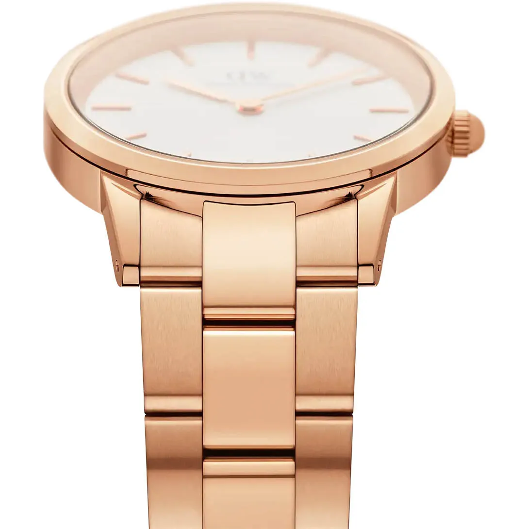 Daniel Wellington Iconic Link Ladies Rose Gold Watch DW00600211