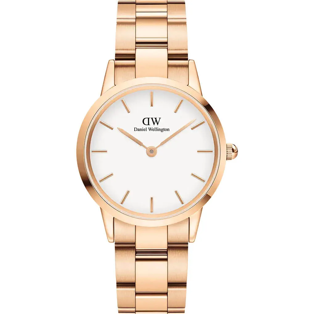 Daniel Wellington Iconic Link Ladies Rose Gold Watch DW00600211