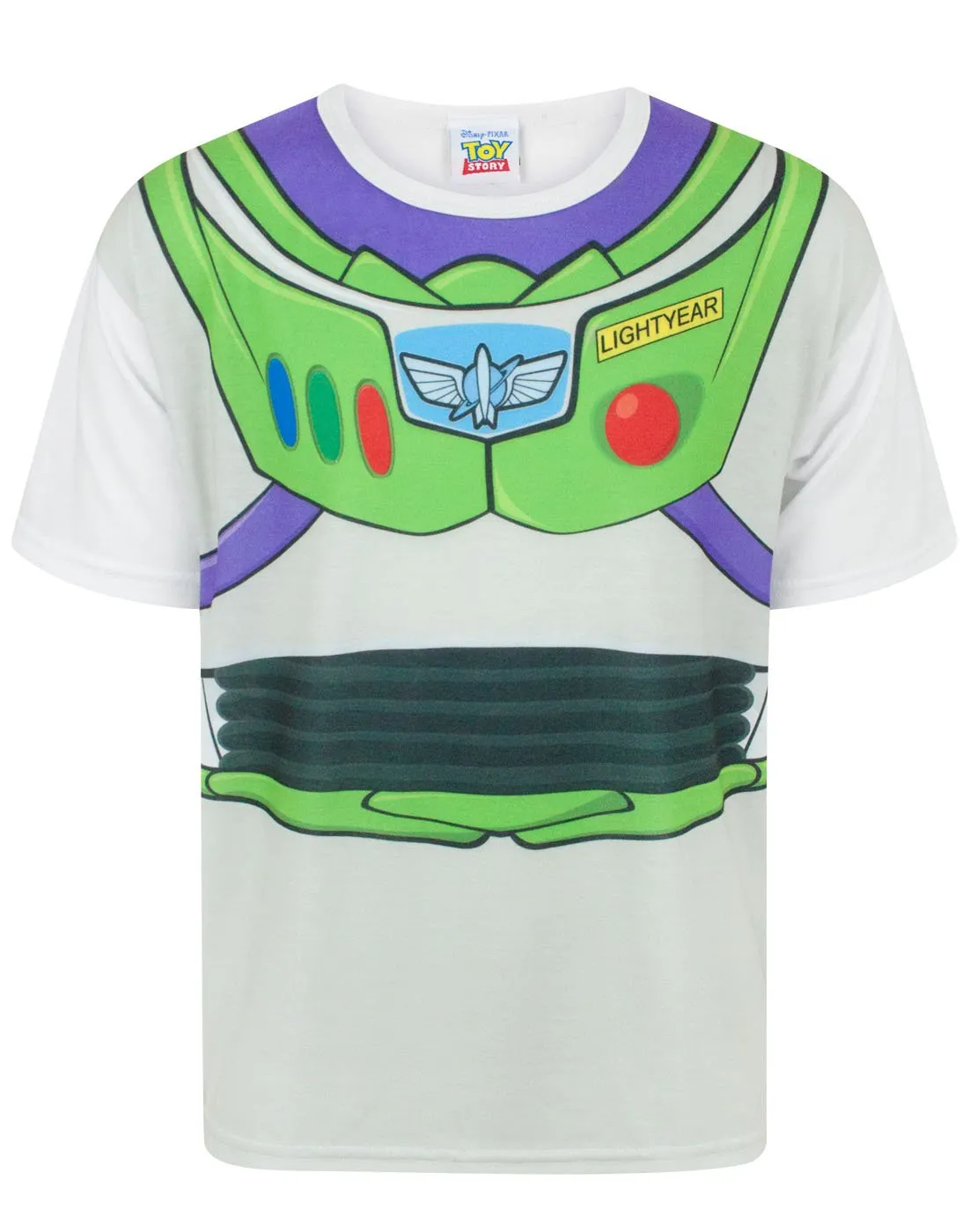 Disney Toy Story Buzz Lightyear Costume Boy's Kids T-Shirt Top