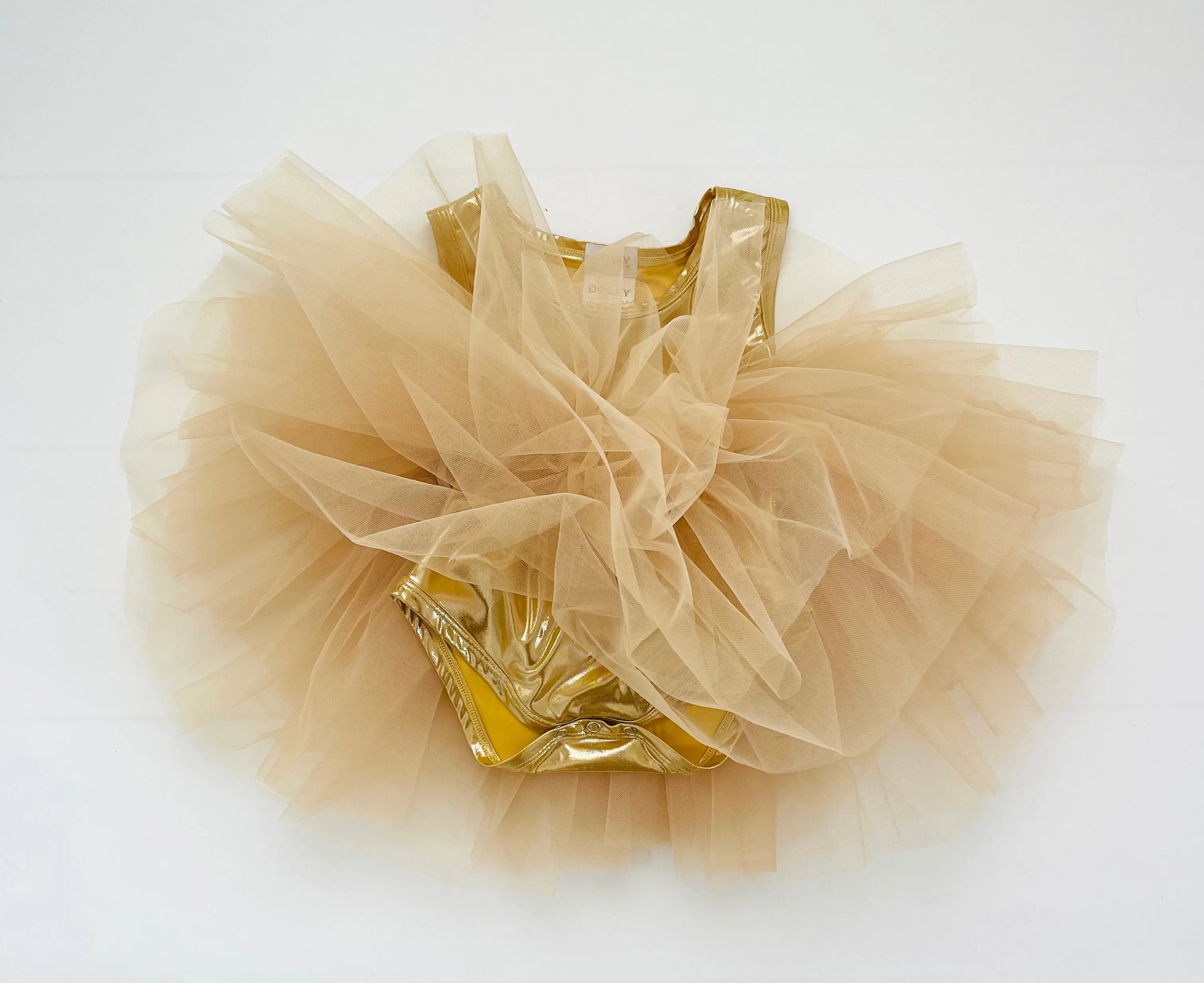 DOLLY TIMELESS METALLIC TUTU DRESS gold