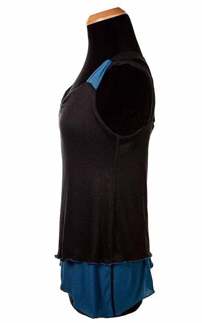 Double Tulip Top, Reversible - Blue Moon with Assorted Jersey Knit (Only One Small Left!)