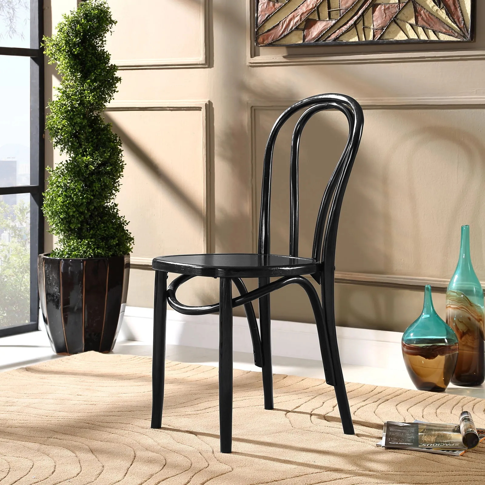 Eon Dining Side Chair Black EEI-1543-BLK