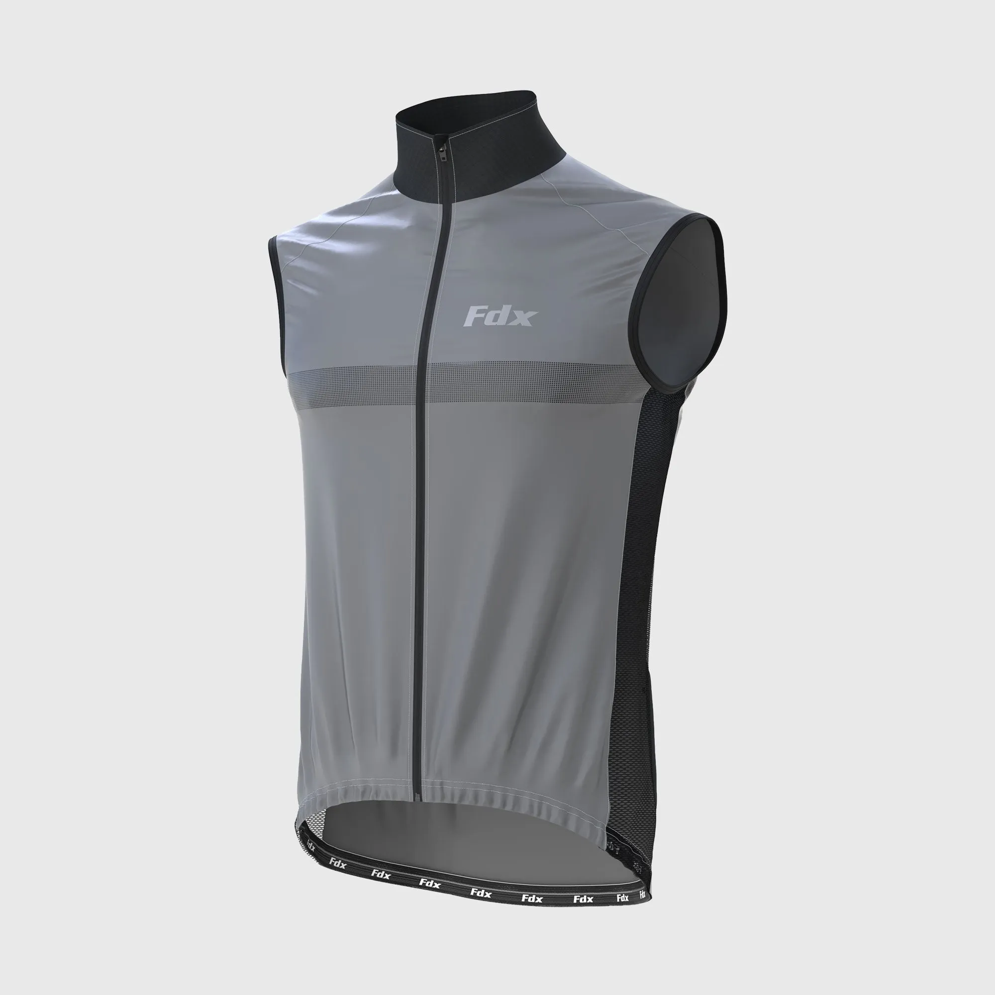 Fdx 360 Hi-Vis Reflective Grey Women's & Girl's Gilet for Cycling & Running