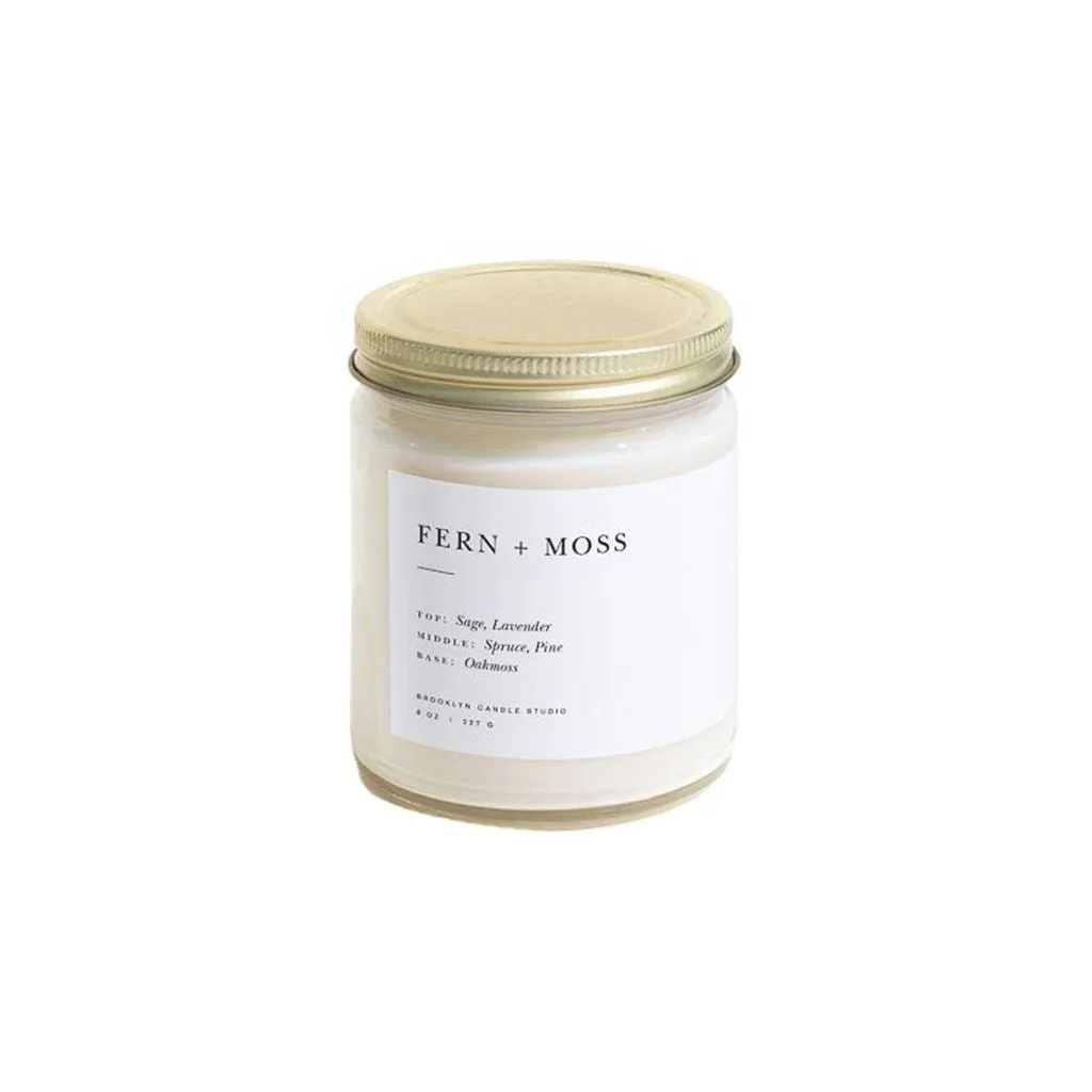 Fern   Moss Minimalist Candle