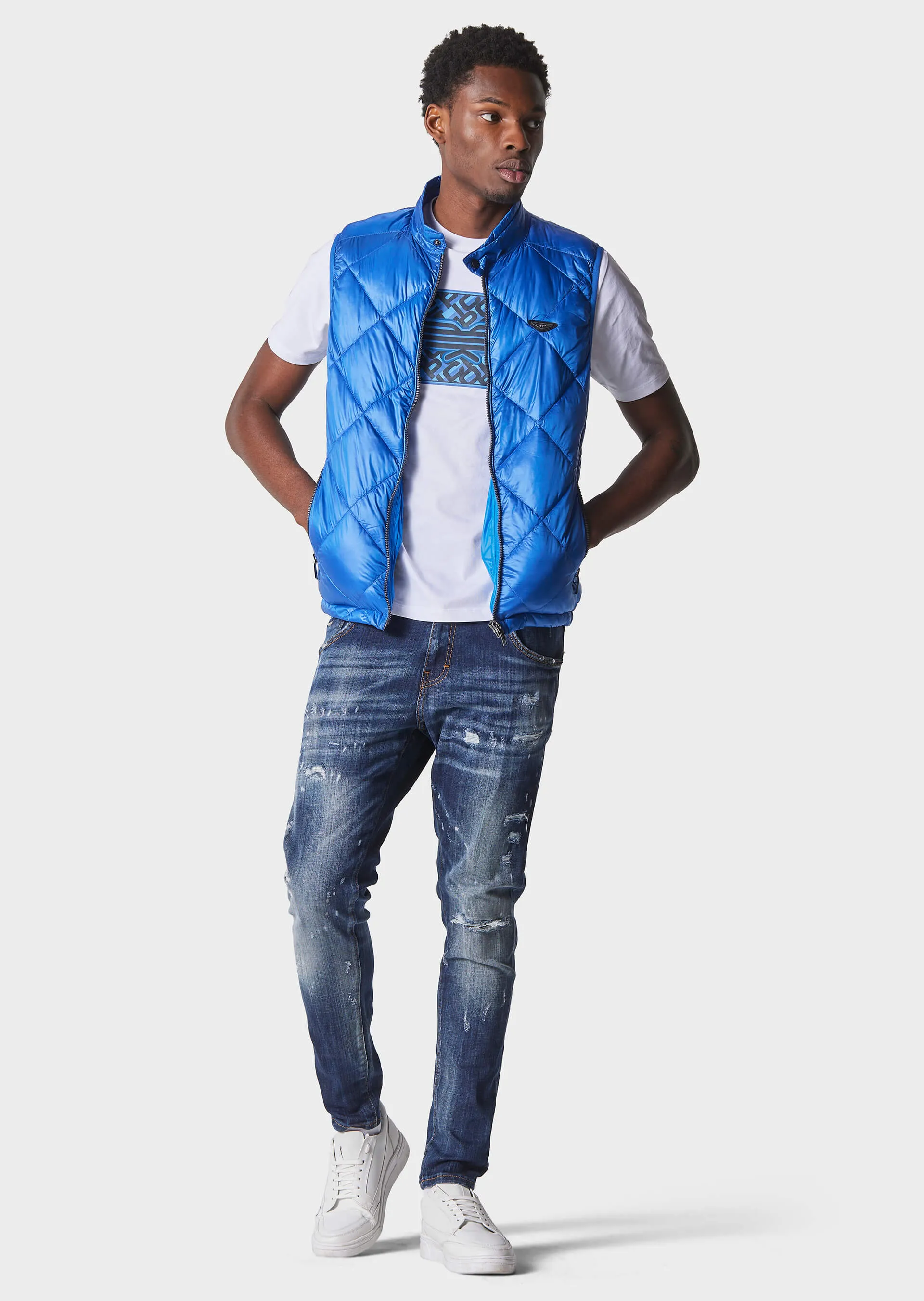 Fink Cobalt Blue Gilet