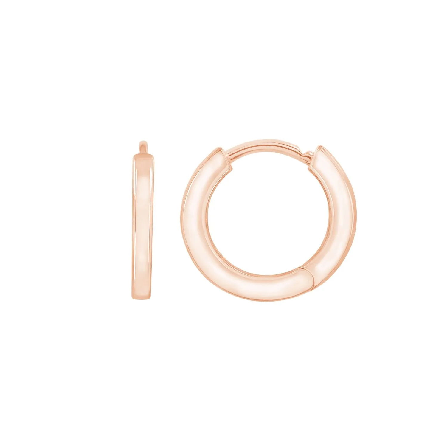 Flat Hinge Hoop Earrings