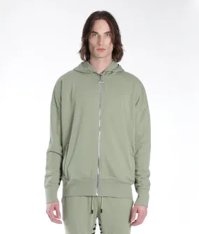 FULL ZIP SWEATSHIRT IN ASPEN