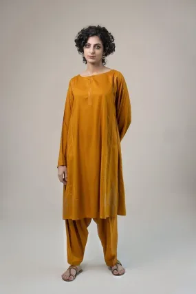 Generation - Mustard Knit Wit Shirt - Slub Viscose - 1 Piece