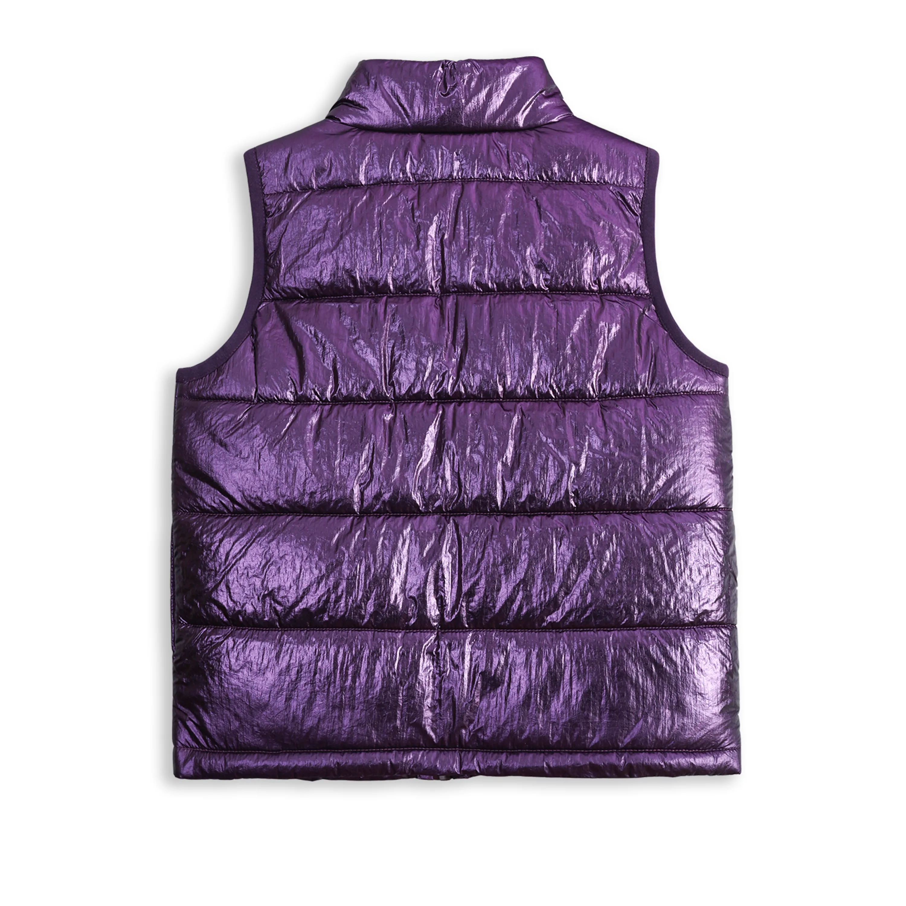 Girls Winter Puffer Vest, Winter Lightweight Gilet Colorful Purple