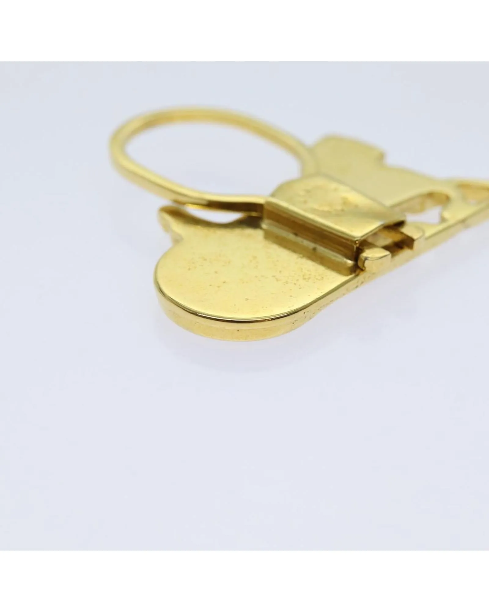 Gold Horse Carriage Key Ring - Italian Made - Authentic