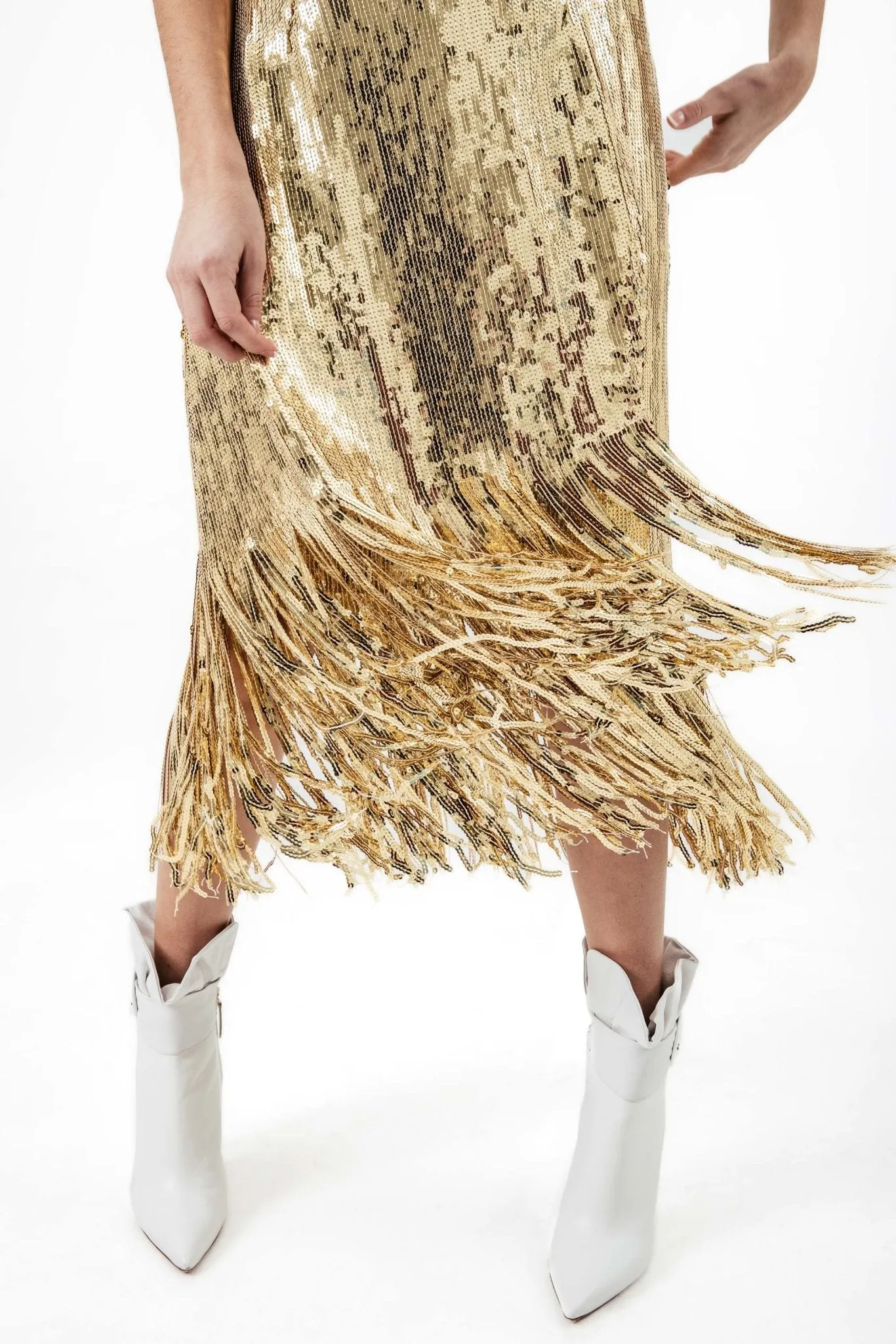 Gold Sequin Alexandra Skirt