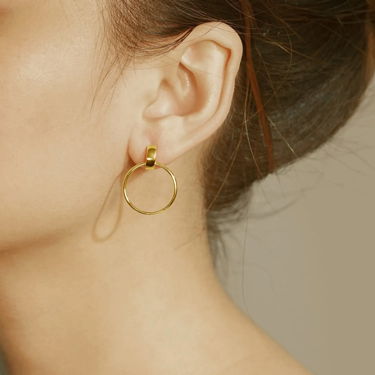 Hoop Stud Earrings