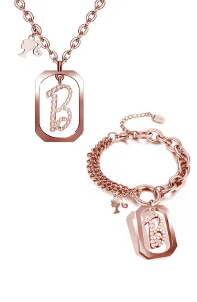 Iconic B Pendant Jewellery Collection Set of 2