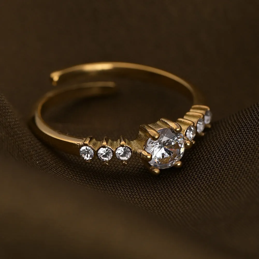 Iconic Diamond Stud Ring