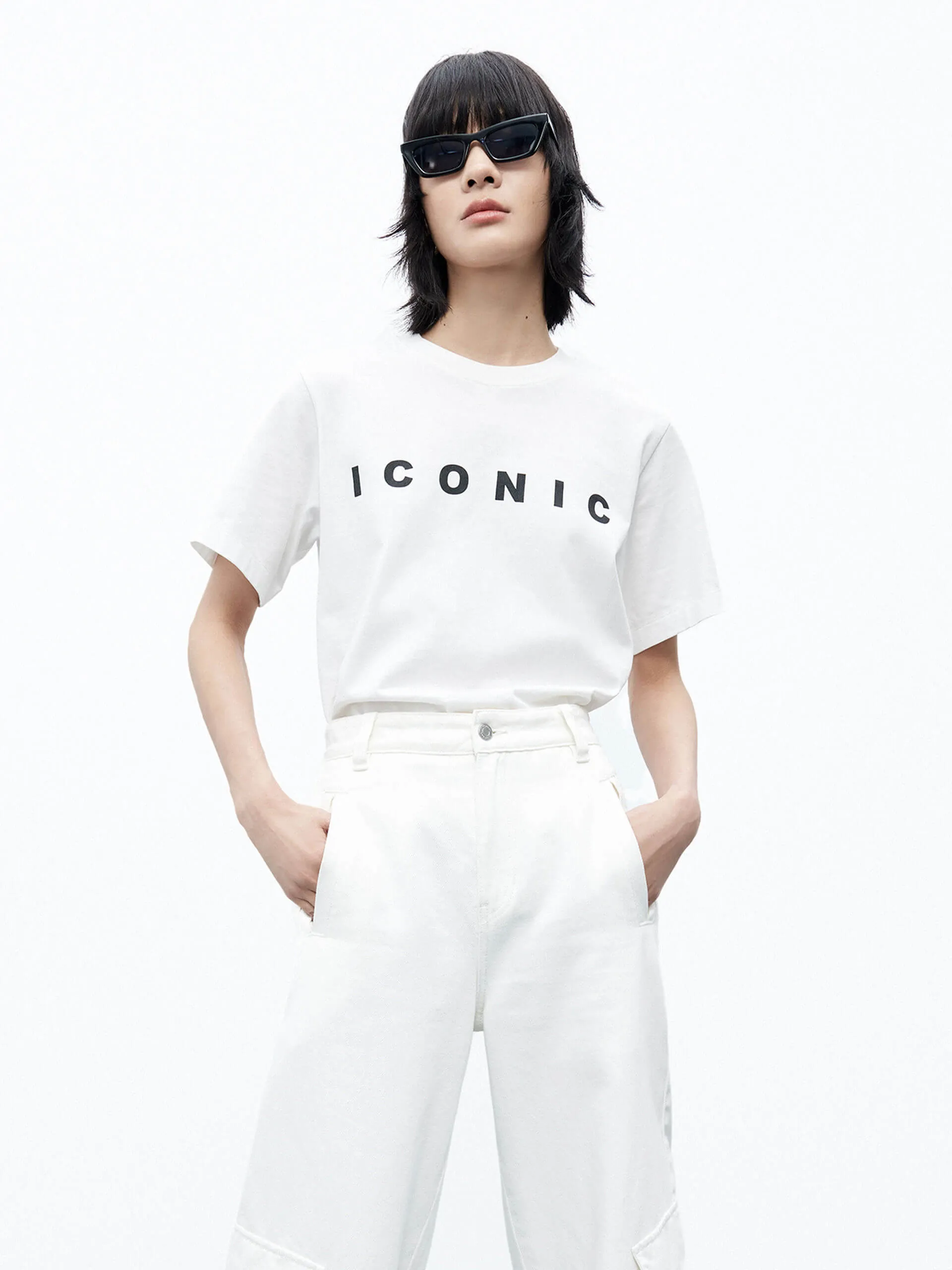 ICONIC Print Cotton T-shirt