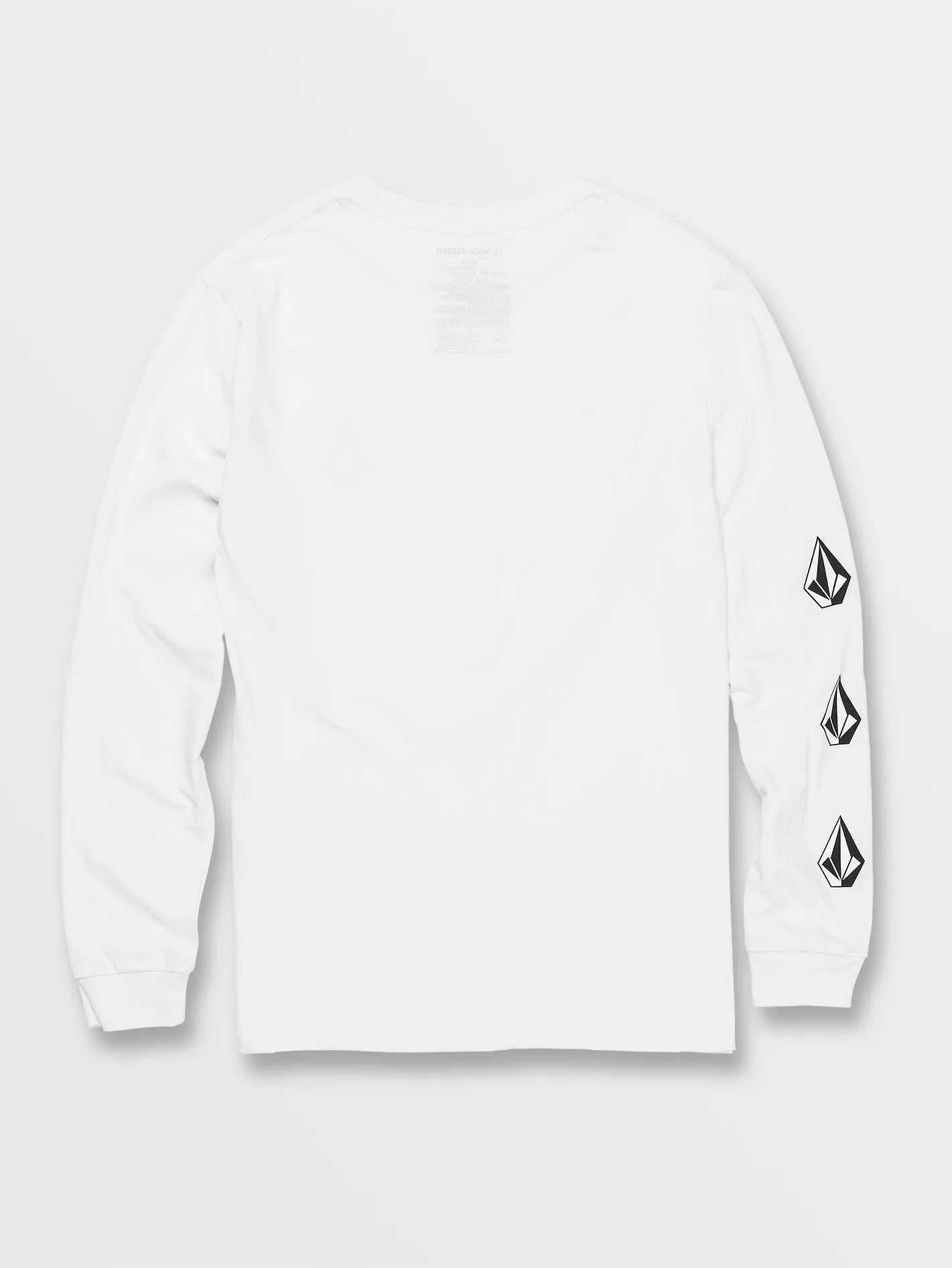 Iconic Stone Long Sleeve Tee - White