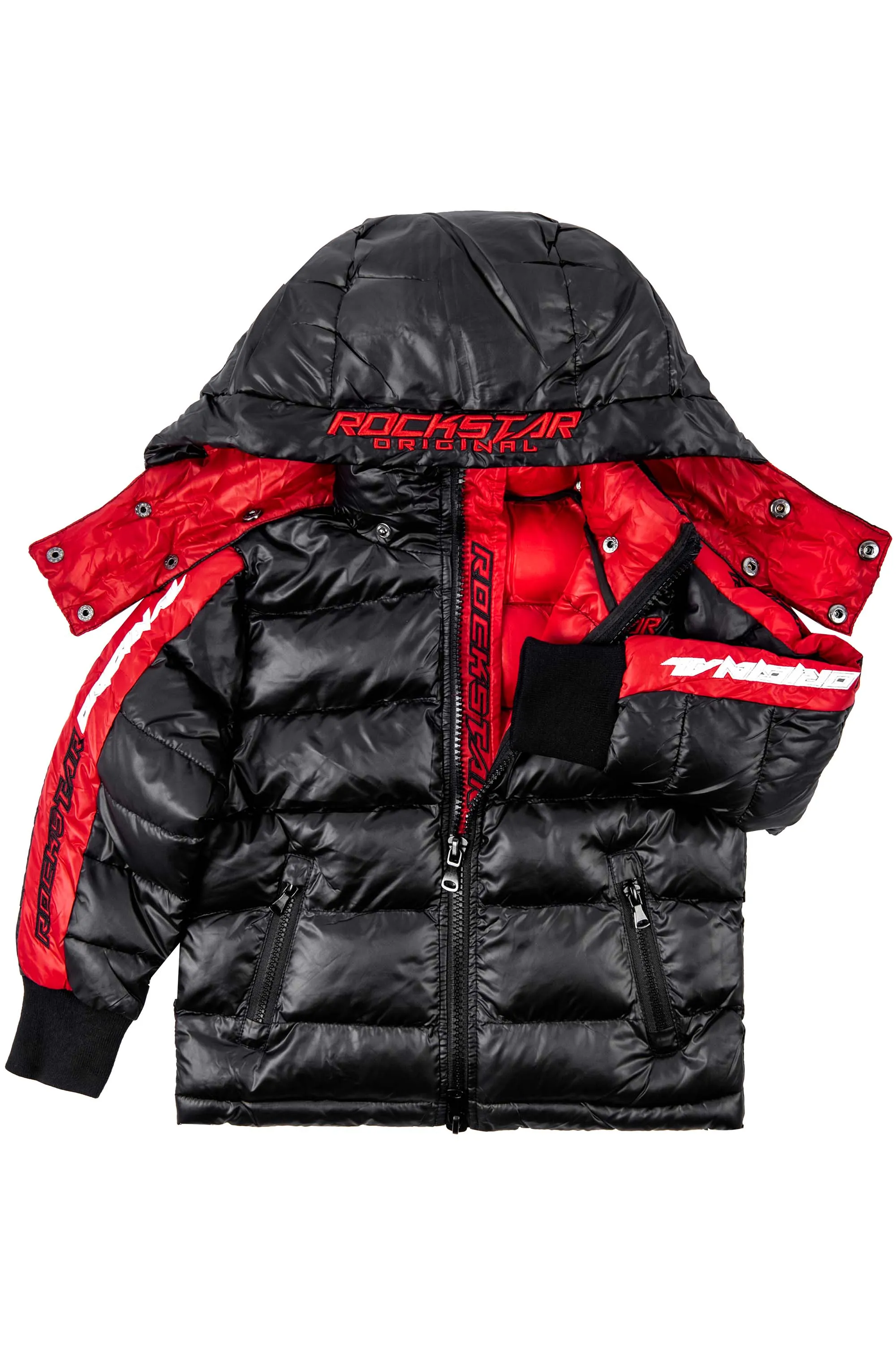 Kids Alasia Puffer Jacket- Black